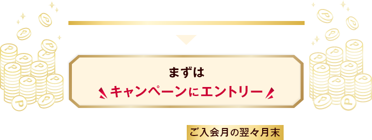 最大ポイントがもらえる方法をチェック まずはキャンペーンにエントリー エントリー期限はdカードご入会月の翌々月まで！