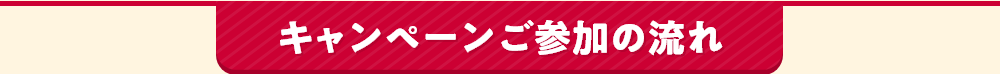 キャンペーンご参加の流れ