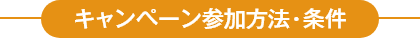キャンペーン参加方法・条件