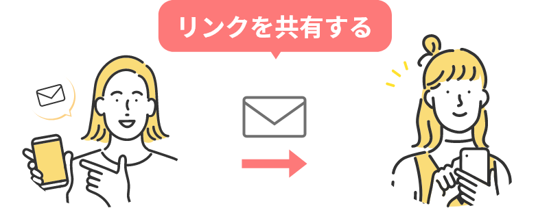 リンクを共有する