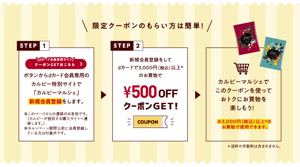 限定クーポンのもらい方は簡単！