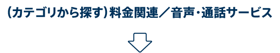 （カテゴリから探す）料金関連／音声・通話サービス