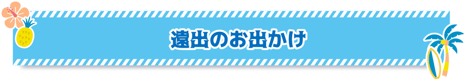 遠出のお出かけ
